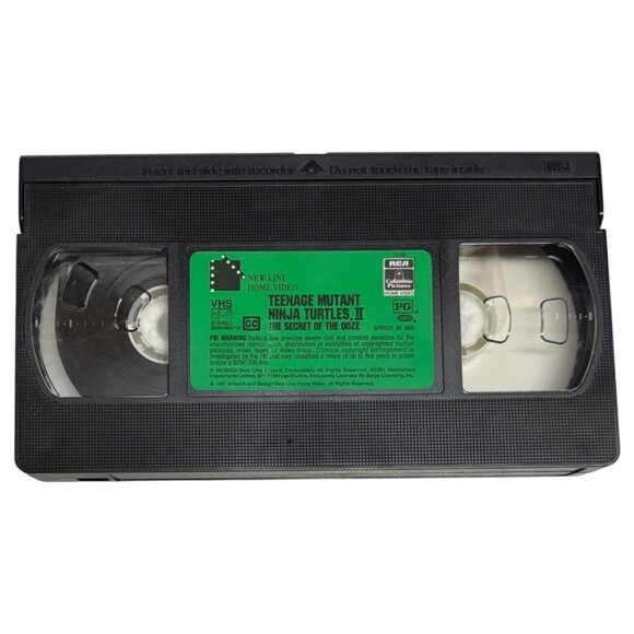 Teenage Mutant Ninja Turtles II VHS Tape The Secret Of The Ooze Movie 1991 - Picture 6 of 7